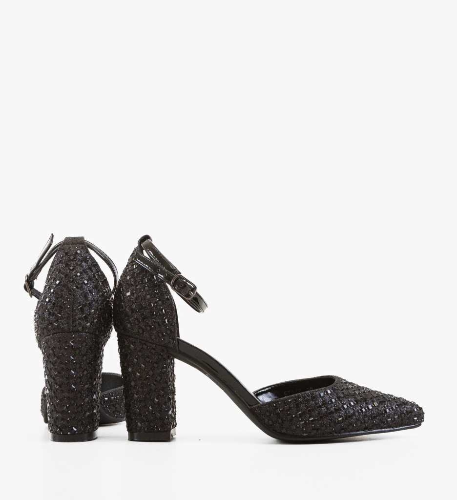 Pantofi cu toc Nabbe Negri Eleganți - imagine 4