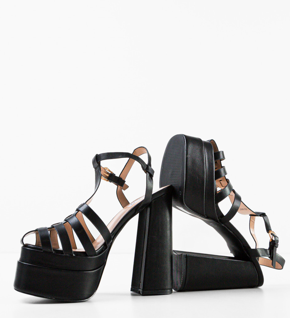Sandale cu toc Rio Negre | Eleganță și Stil - imagine 8