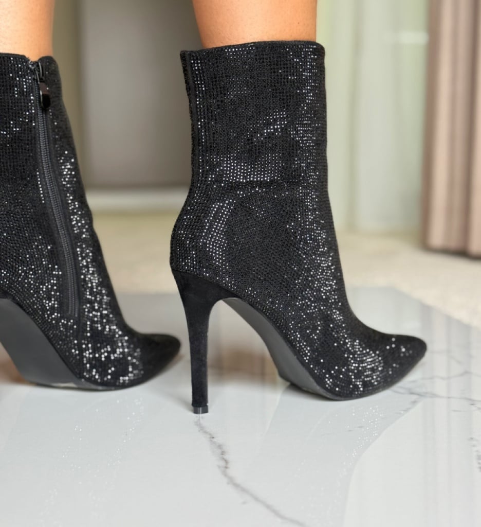 Botine Dama Fatma Negre - Eleganță și Confort - imagine 2