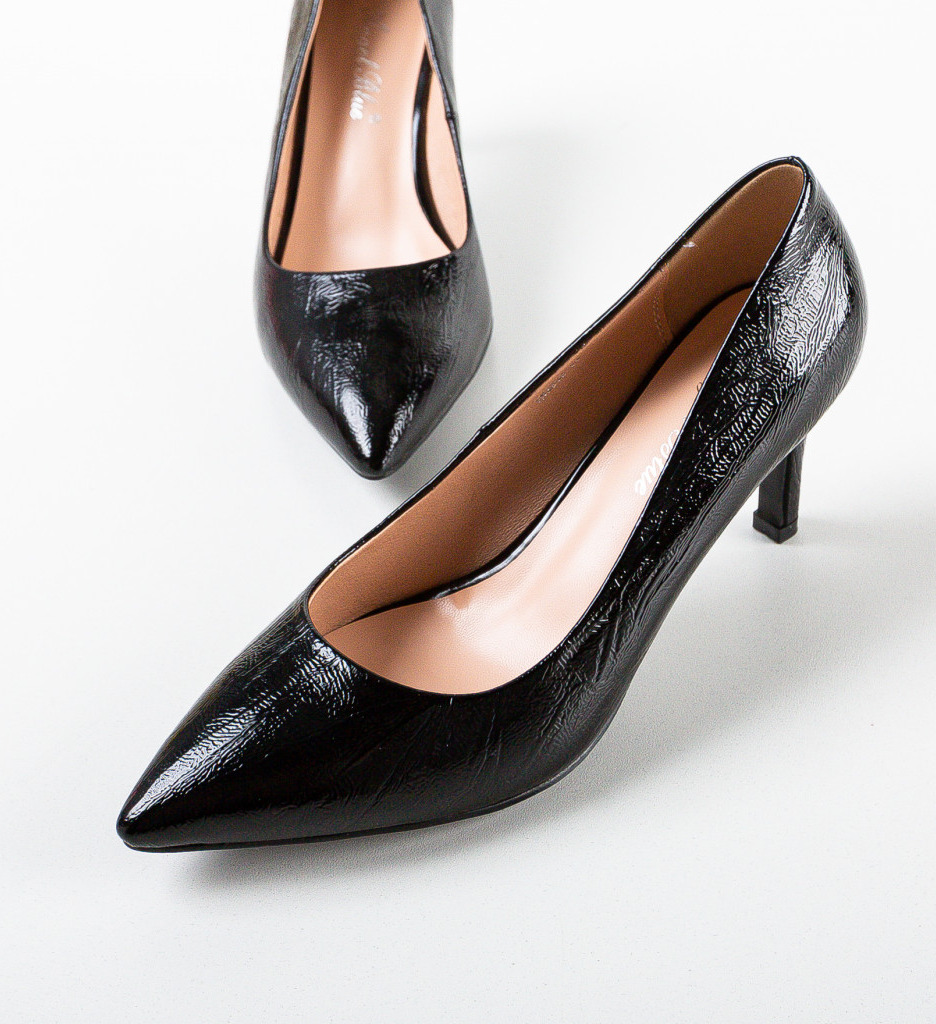 Pantofi Nazum Negri | Eleganță și Stil - imagine 5