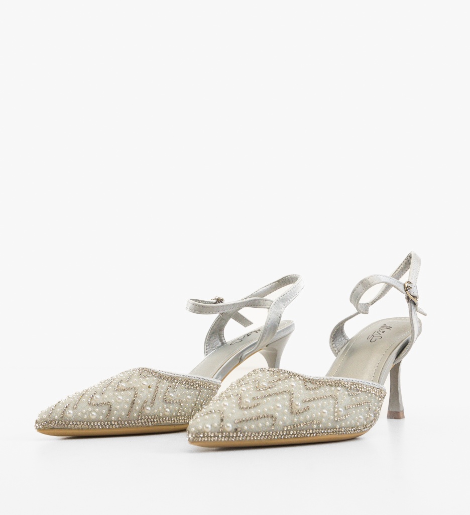 Pantofi Dama Anytare Argintii - Eleganță și Stil - imagine 4