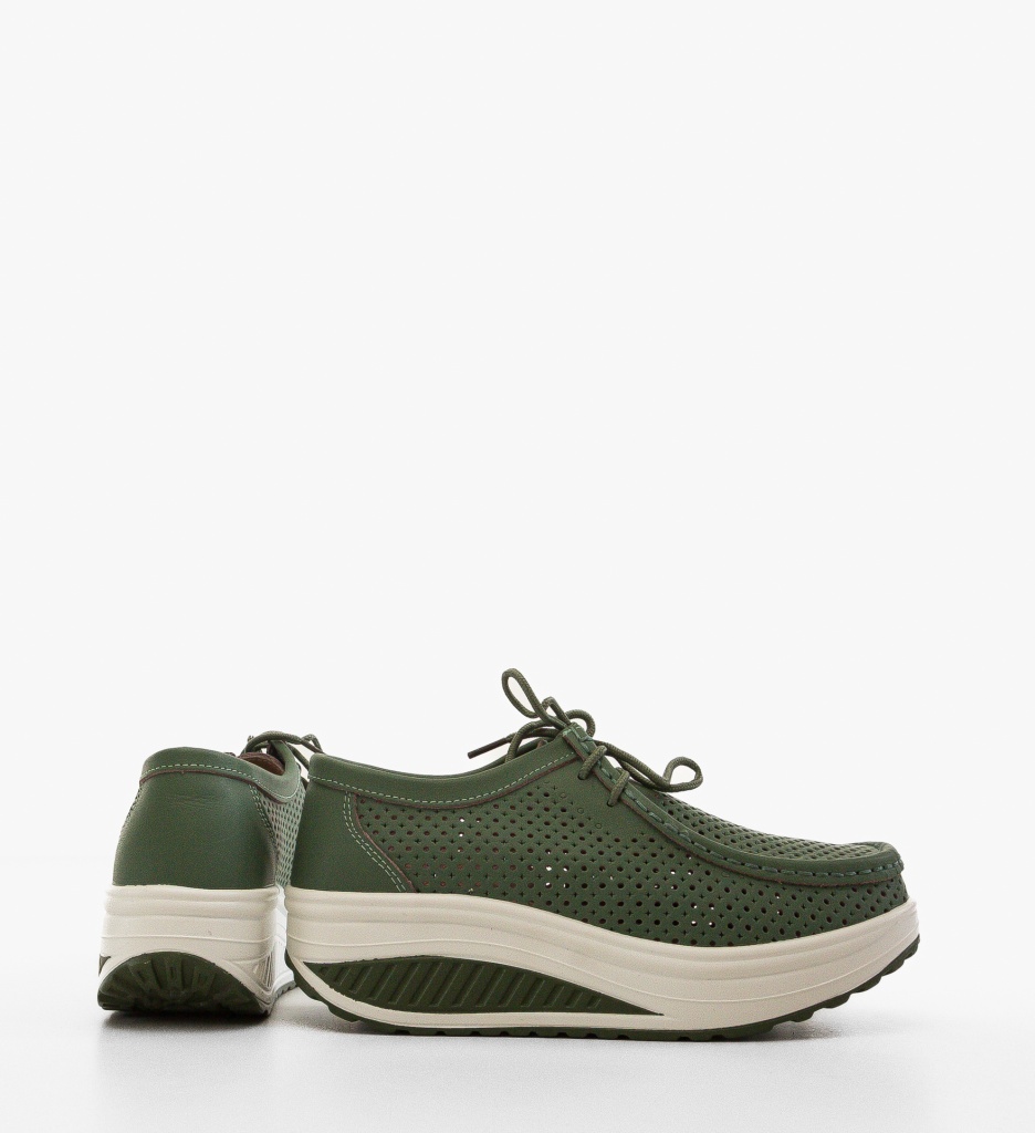 Pantofi Casual Baroco Verzi | Design Unic - imagine 4