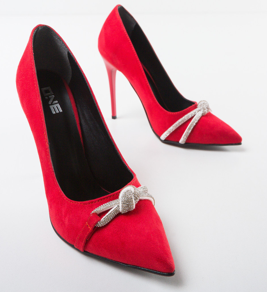 Pantofi Airline Rosii cu Toc - Eleganță și Stil - imagine 6