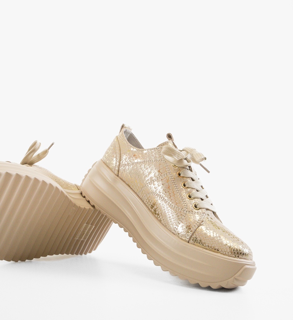 Myhos Pantofi Casual Bej | Confort Zilnic - imagine 4