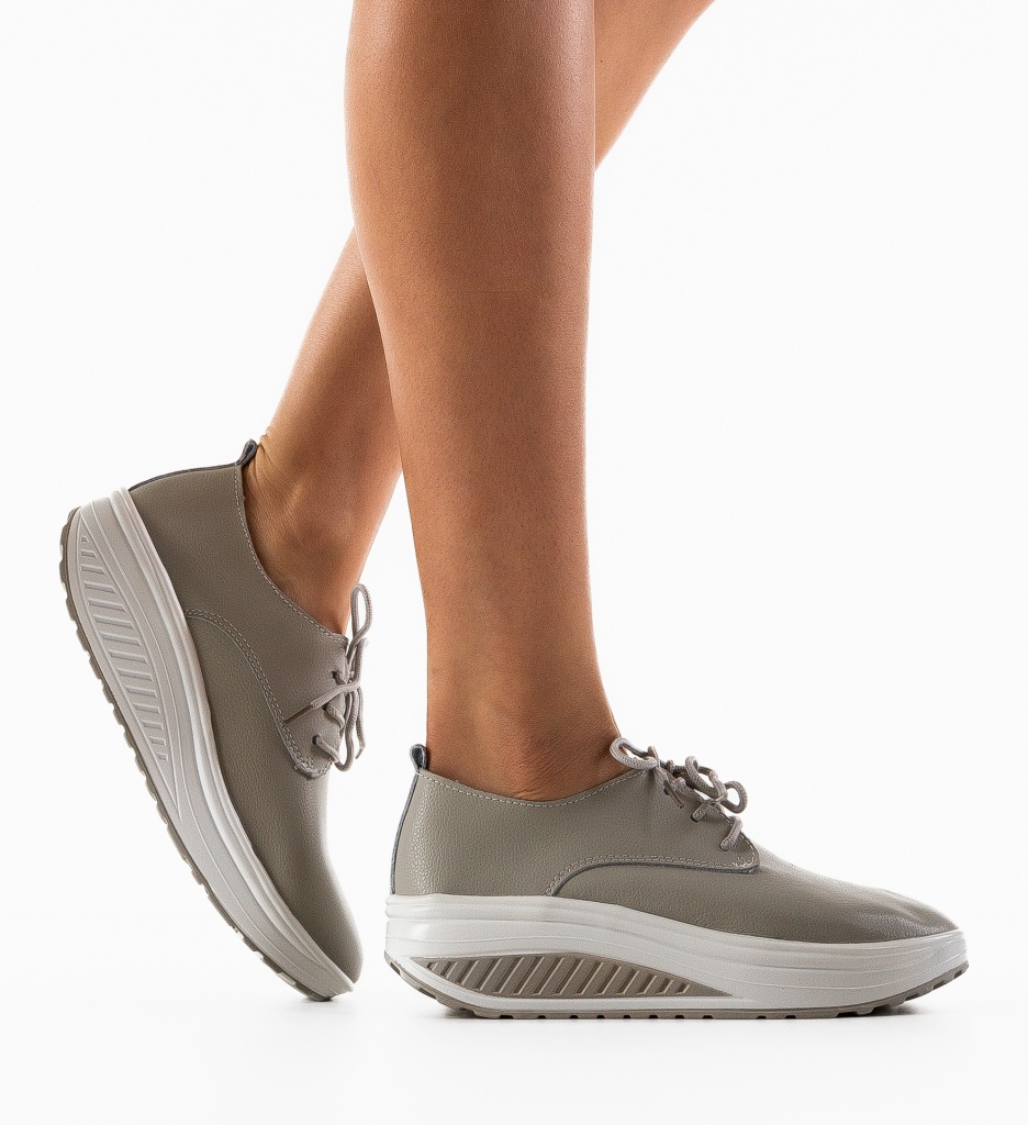 Pantofi Casual Kleak Gri - Confort și Stil Zilnic - imagine 2
