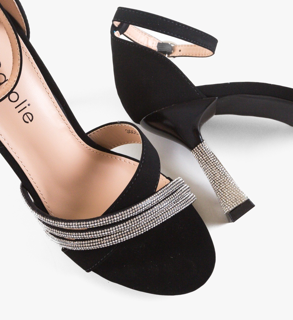 Sandale cu toc Jensen Negru | Eleganță și Stil