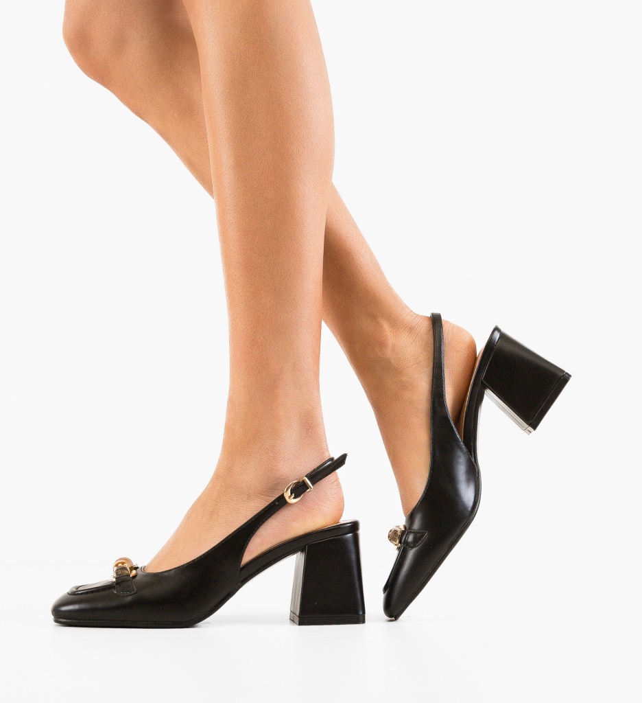 Pantofi Nasee Negri - Eleganță și Stil - imagine 3
