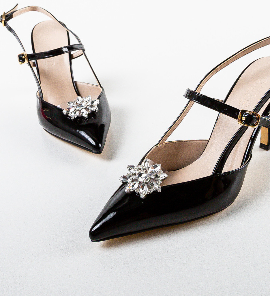 Pantofi Bilfox Negri - Eleganță și Stil - imagine 4