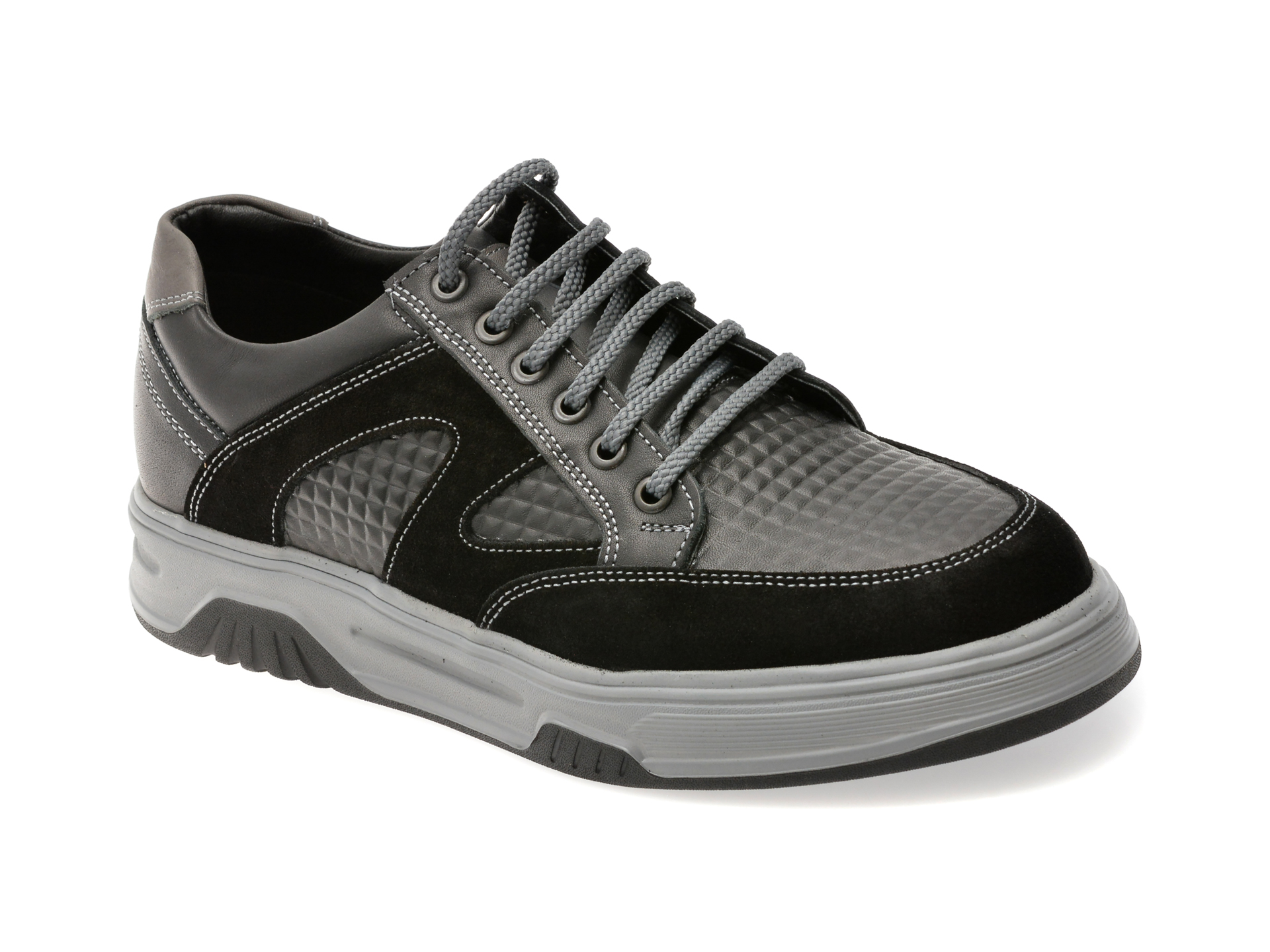 OTTER Pantofi Sport Negri Piele Naturală