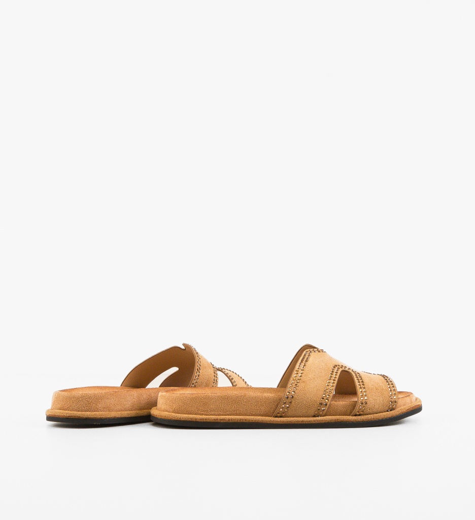 Papuci Dama Trestas Camel - Confort și Eleganță - imagine 2