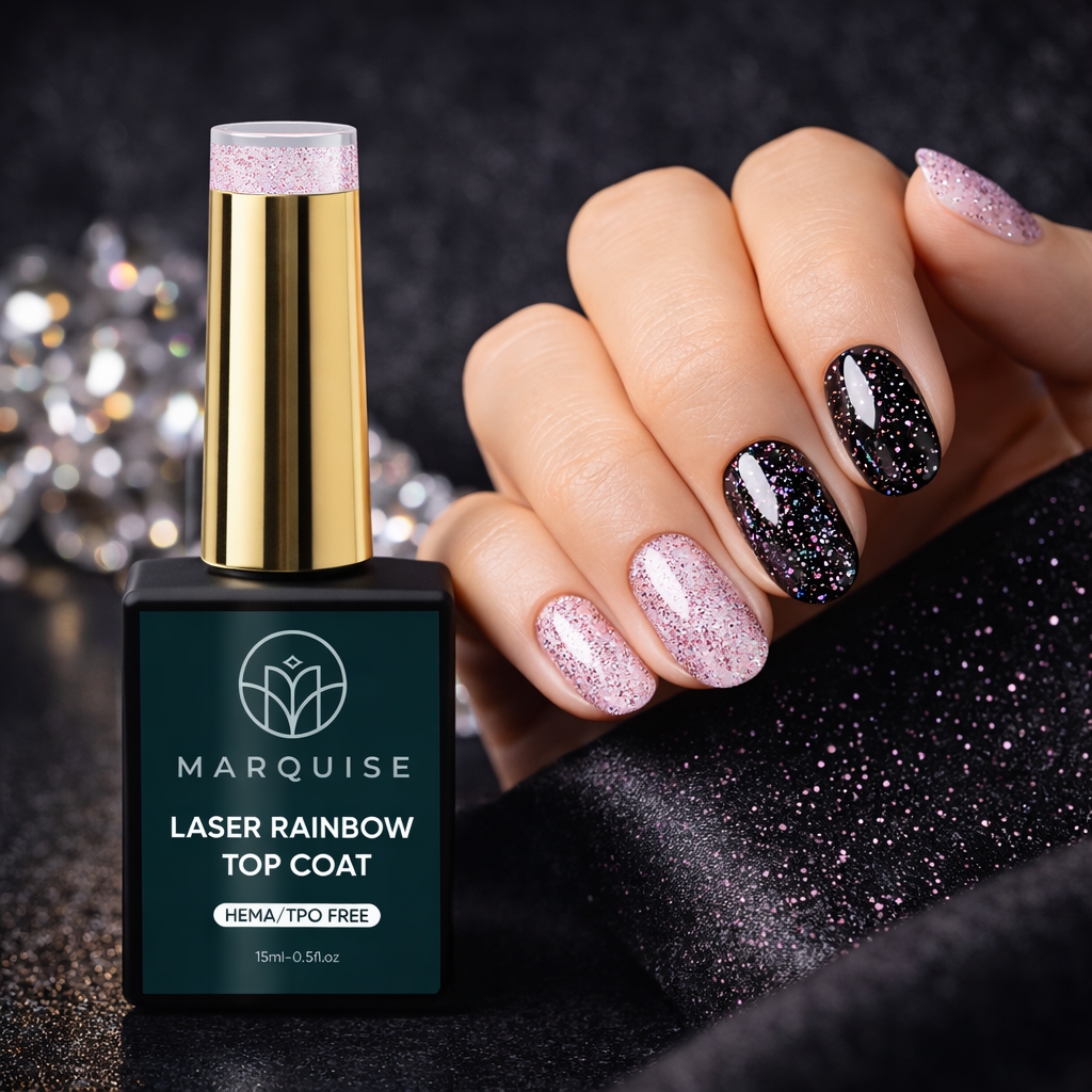 Top Coat Laser Rainbow Marquise 15ml - imagine 2