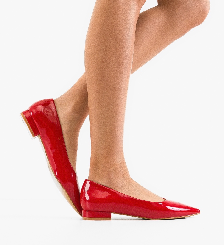 Balerini dama rosii eleganti si comozi - imagine 2
