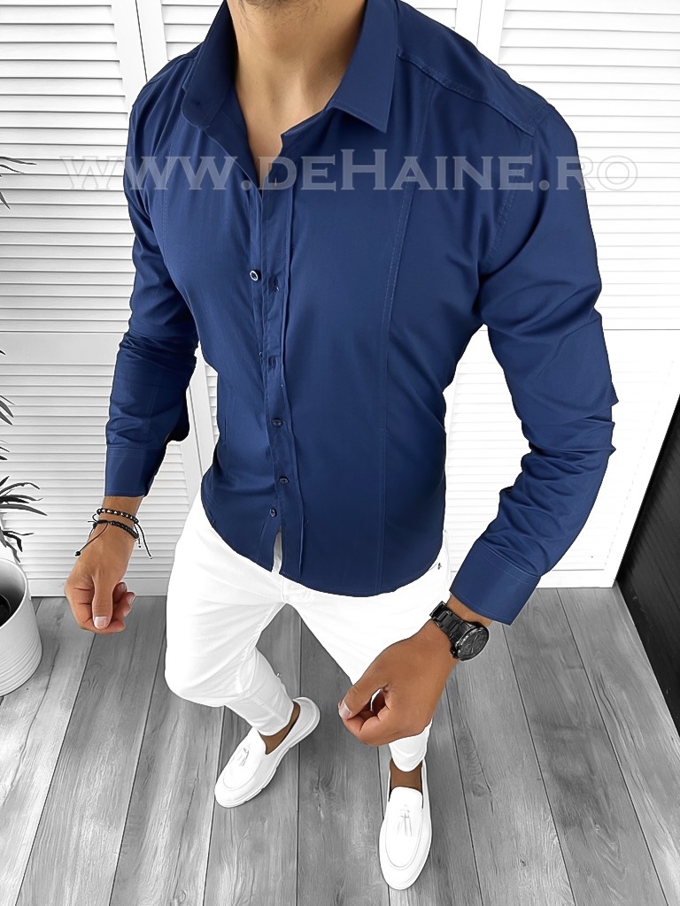 Cămasă Slim Fit Bleumarin pentru ținute elegante