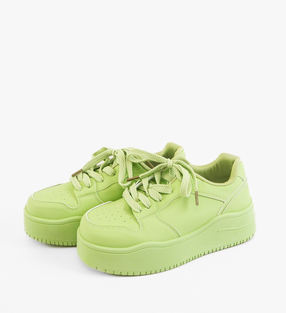 Sneakers Dama Kramy Verzi | Confort Modern - imagine 4