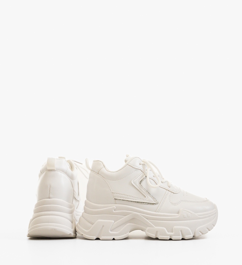 Sneakers Dama Kalai Albi - Confort și Stil Urban - imagine 4