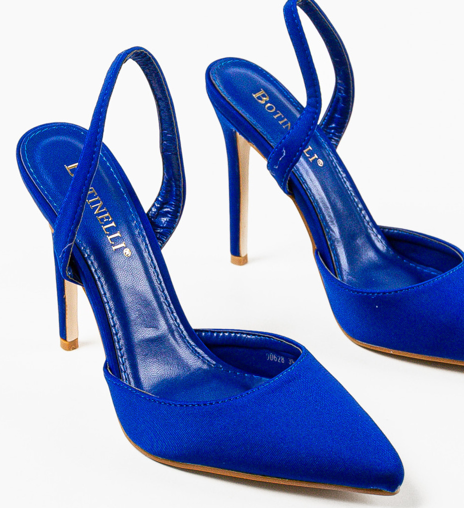 Pantofi cu toc Ruruma Albaștri - Eleganță Asigurată - imagine 6