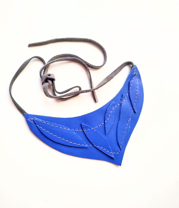 Colier Albastru Electric Shopika | Statement Elegance