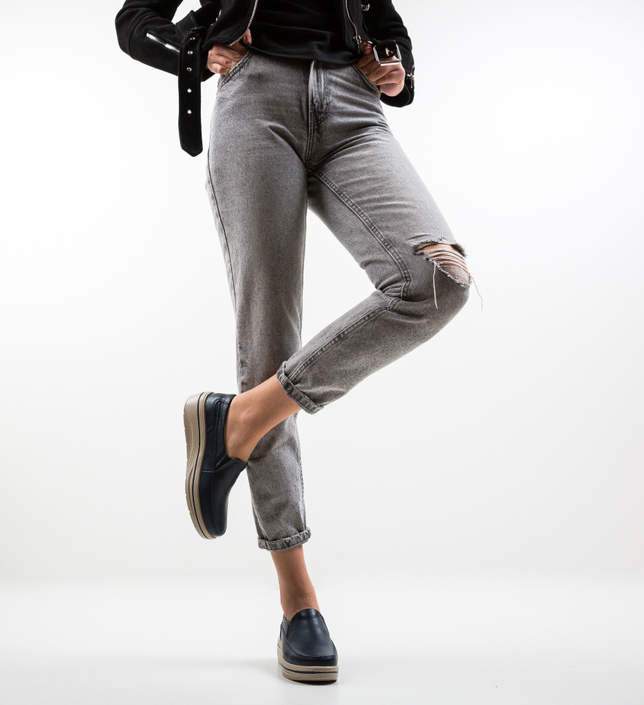 Pantofi Casual Rankin Bleumarin Confort - imagine 3