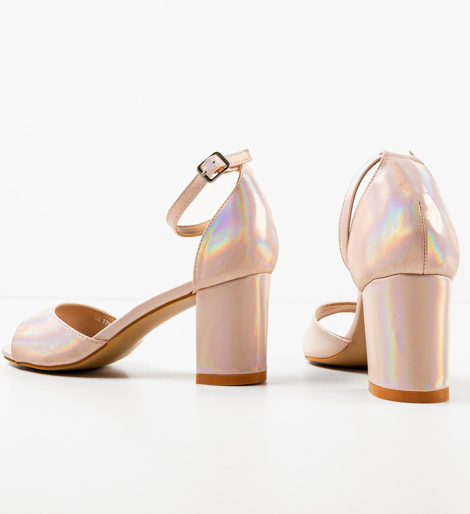 Sandale Roz cu Toc | Eleganță și Stil - imagine 6