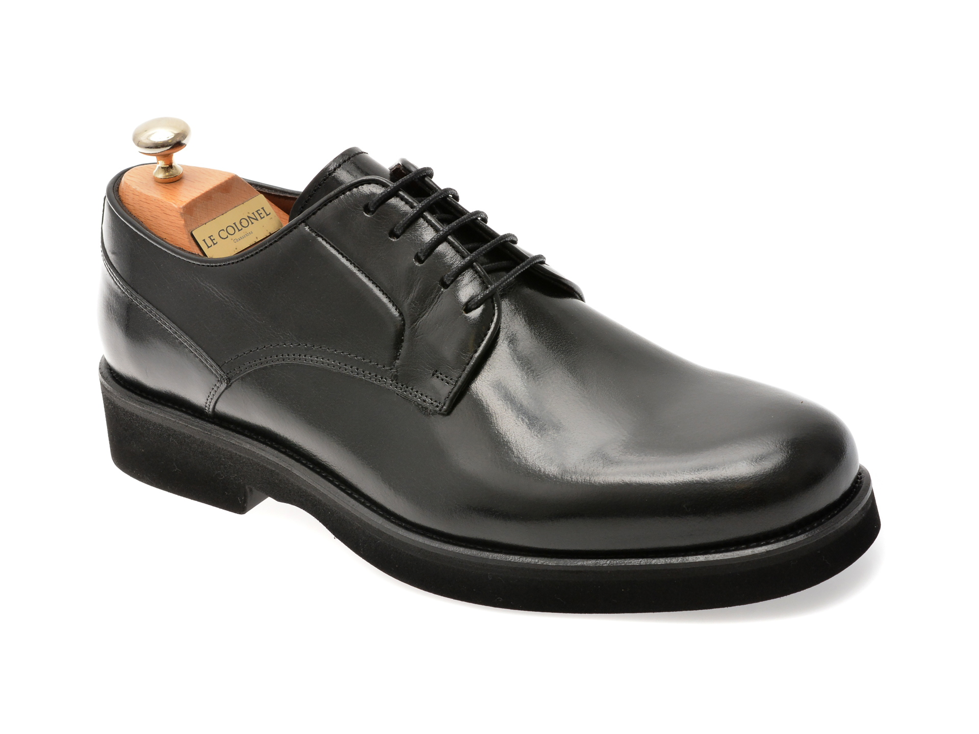 Pantofi LE COLONEL negri din piele eleganti
