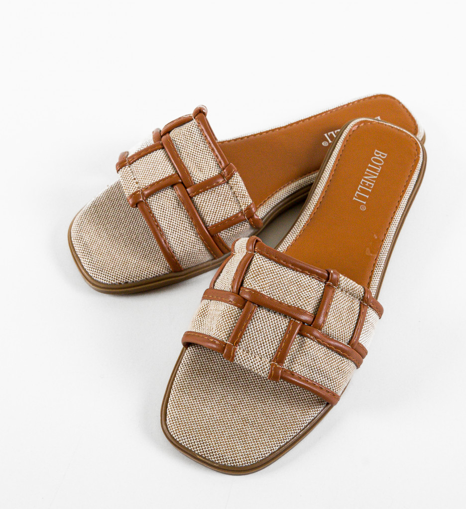 Papuci Dama Dalma Camel - Confort și Stil - imagine 5