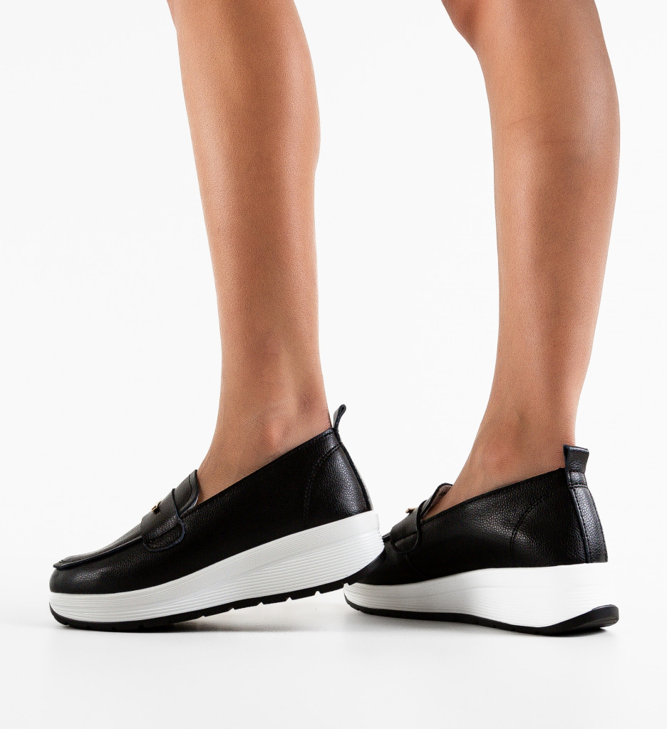 Pantofi Casual Vefra Negri - Confort și Stil - imagine 4