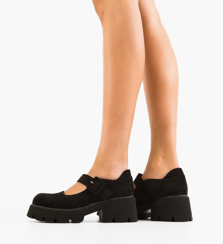 Pantofi Casual Dama Bokfa Negri - Confort Stilat - imagine 3