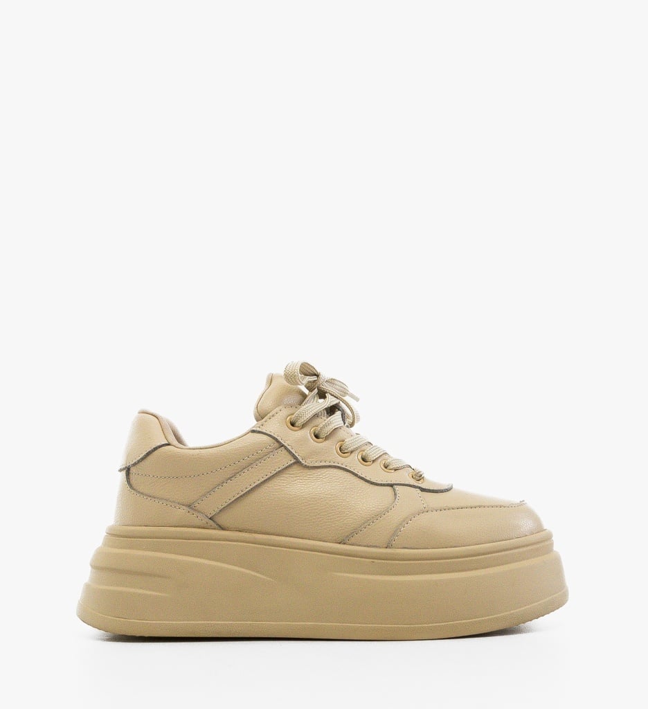 Sneakers Dama Momda Bej - Confort Sport - imagine 6