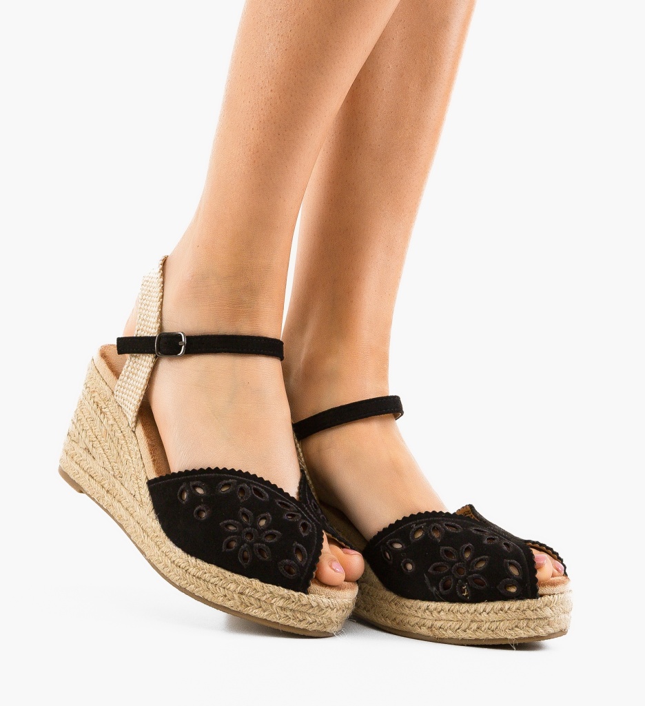 Platforme Dama Horn Negre - Stil si Confort - imagine 2