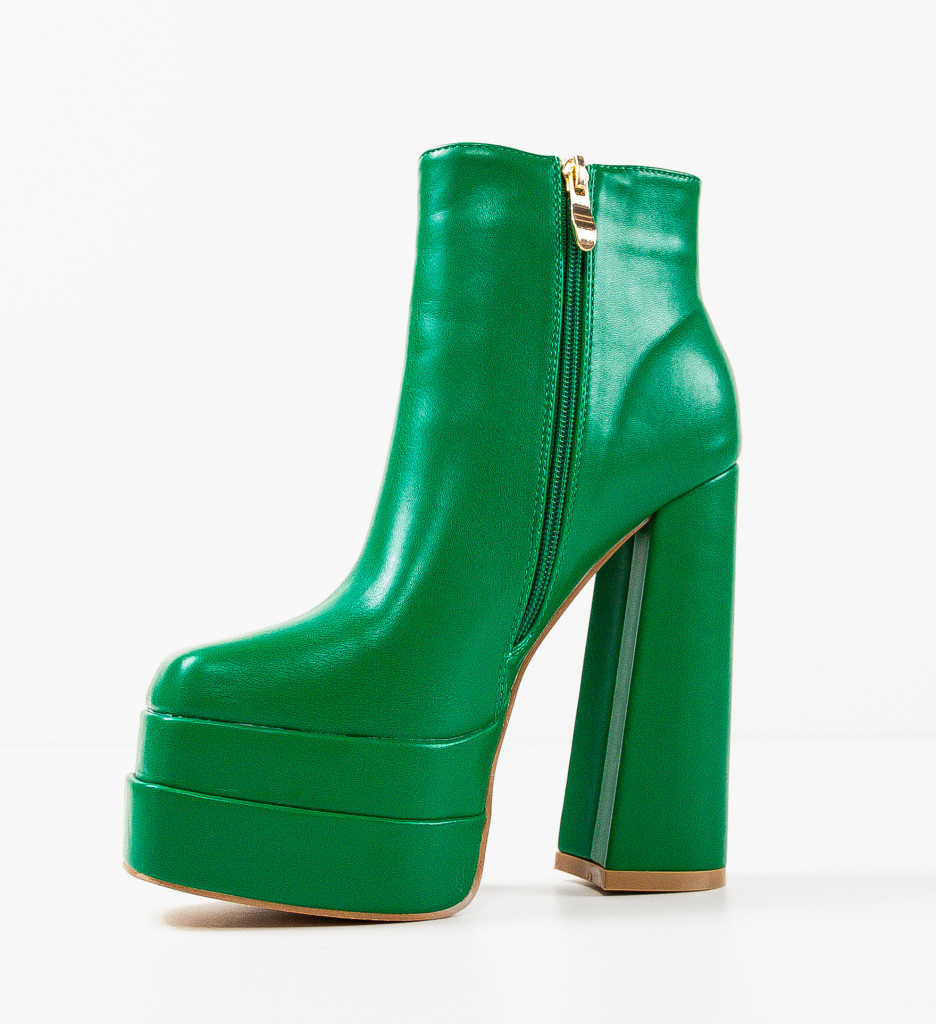 Botine Dama Ilyas Verzi - Eleganță și Confort - imagine 10