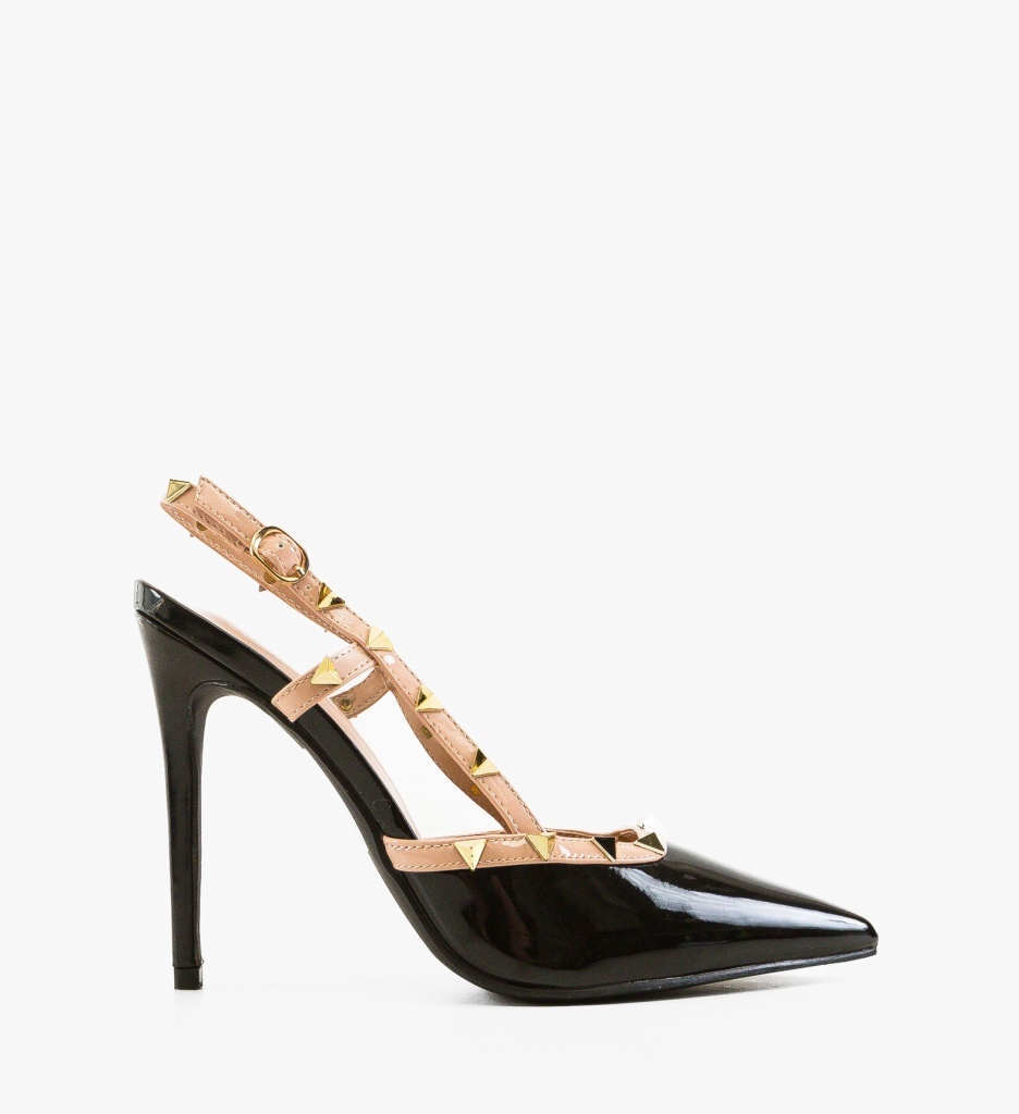 Pantofi Stiletto Tynno Negri Eleganți - imagine 6