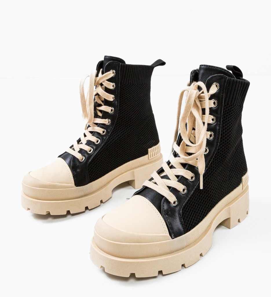 Ghete Dama Marco Negre | Stil Urban Elegant - imagine 5