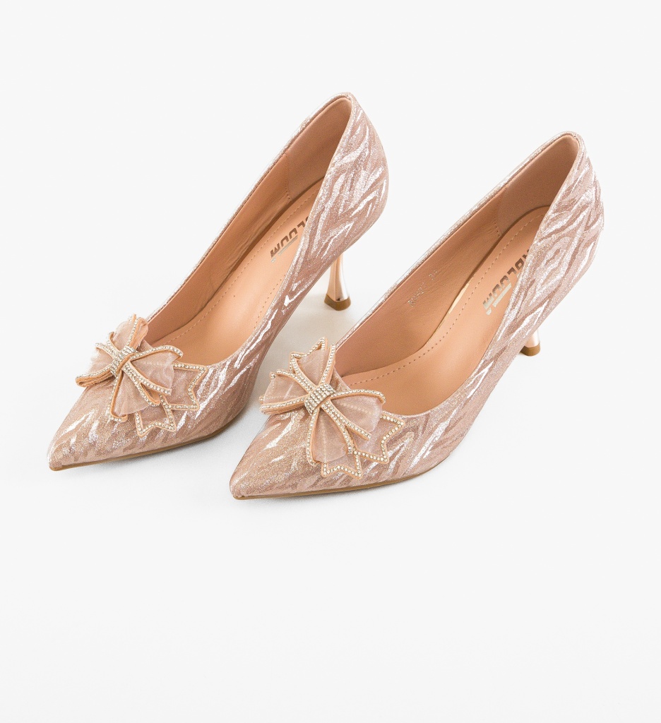 Pantofi Stiletto Teuni Aurii - Eleganță Maximă - imagine 5