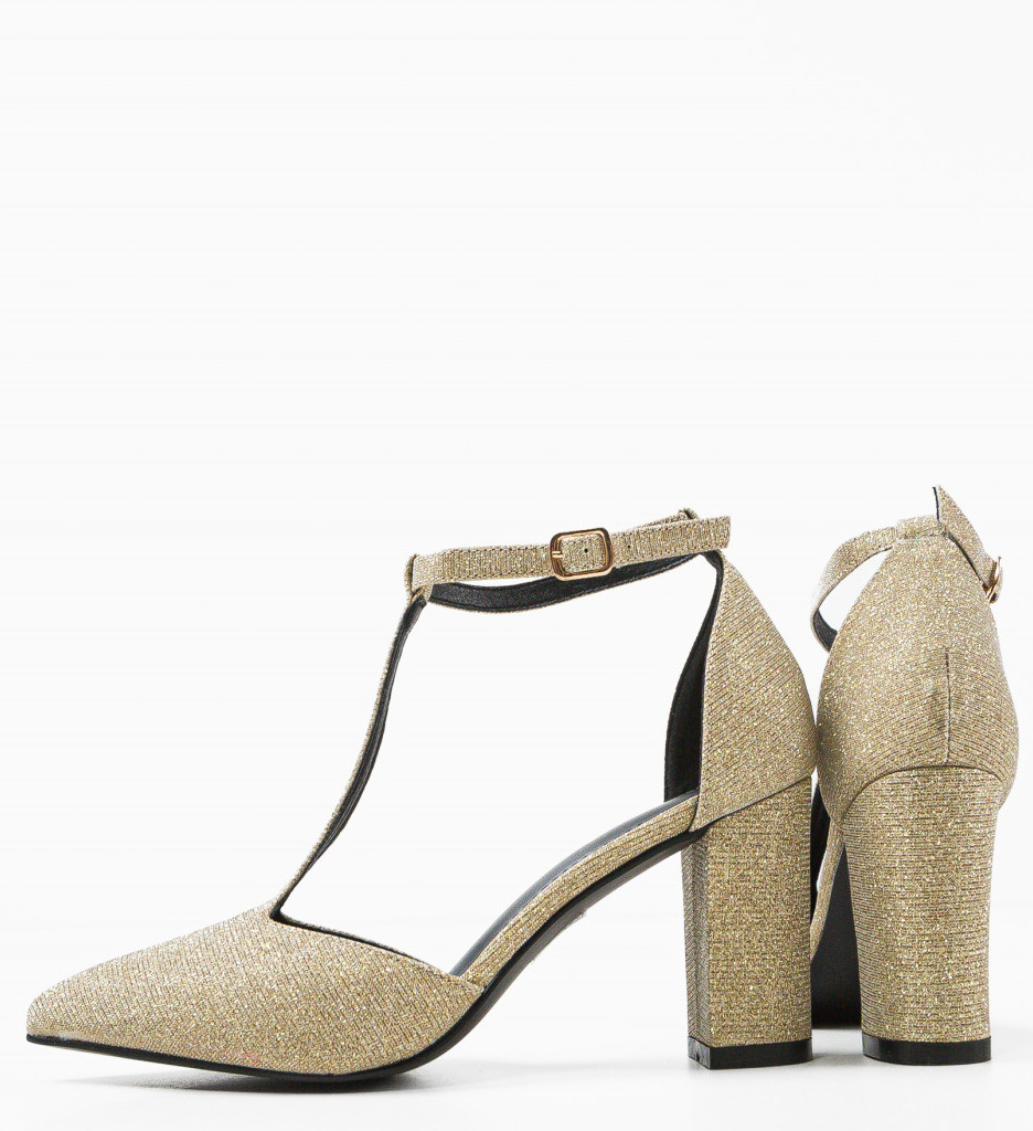 Pantofi Dama Select Aurii - Eleganță Strălucitoare - imagine 7