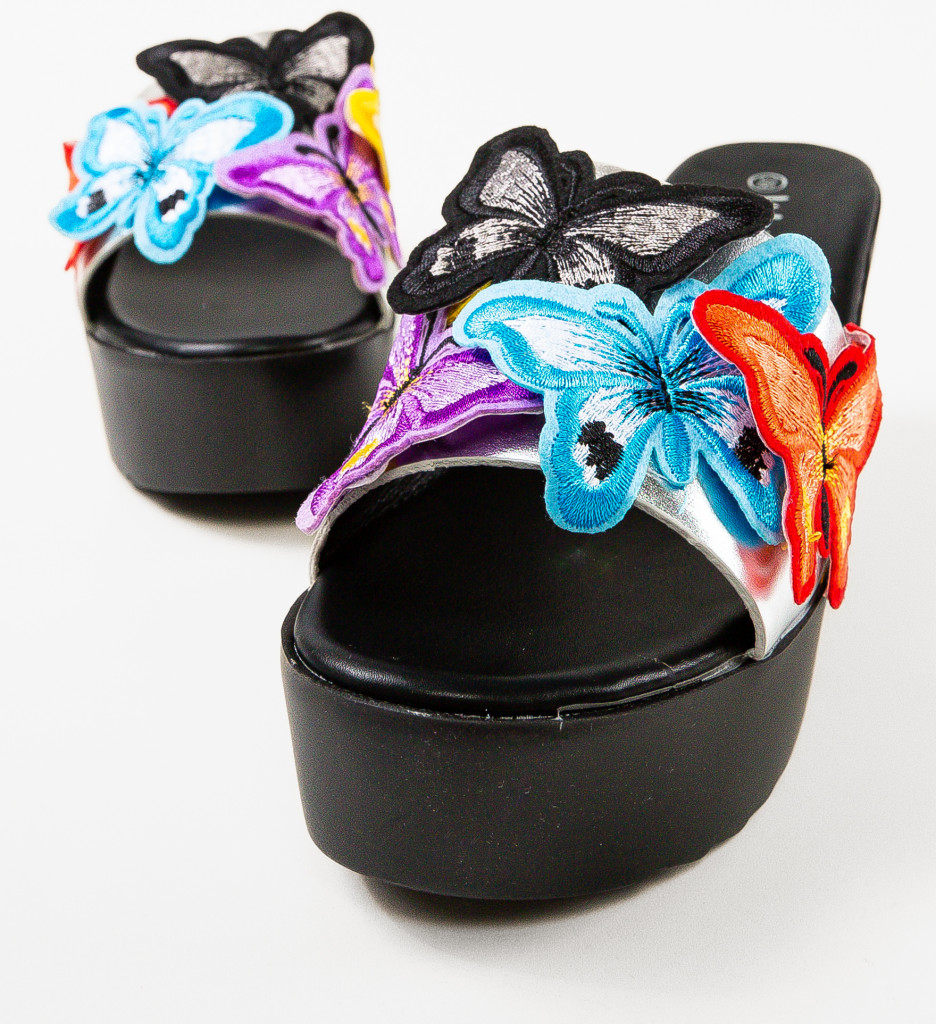 Platforme Dama Inuma Argintii | Stil & Confort - imagine 6