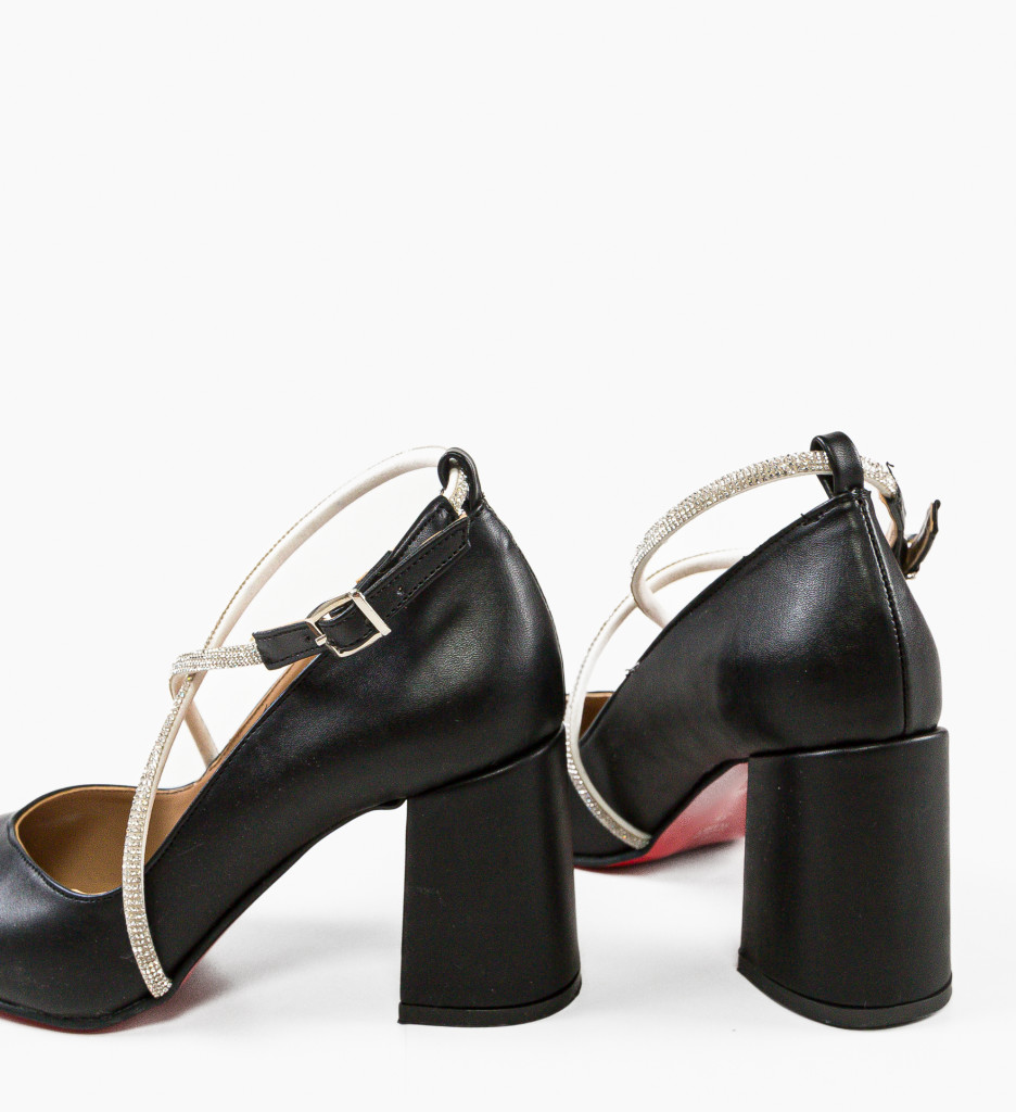 Pantofi Yezyga Negri cu Toc - Stil și Eleganță - imagine 6