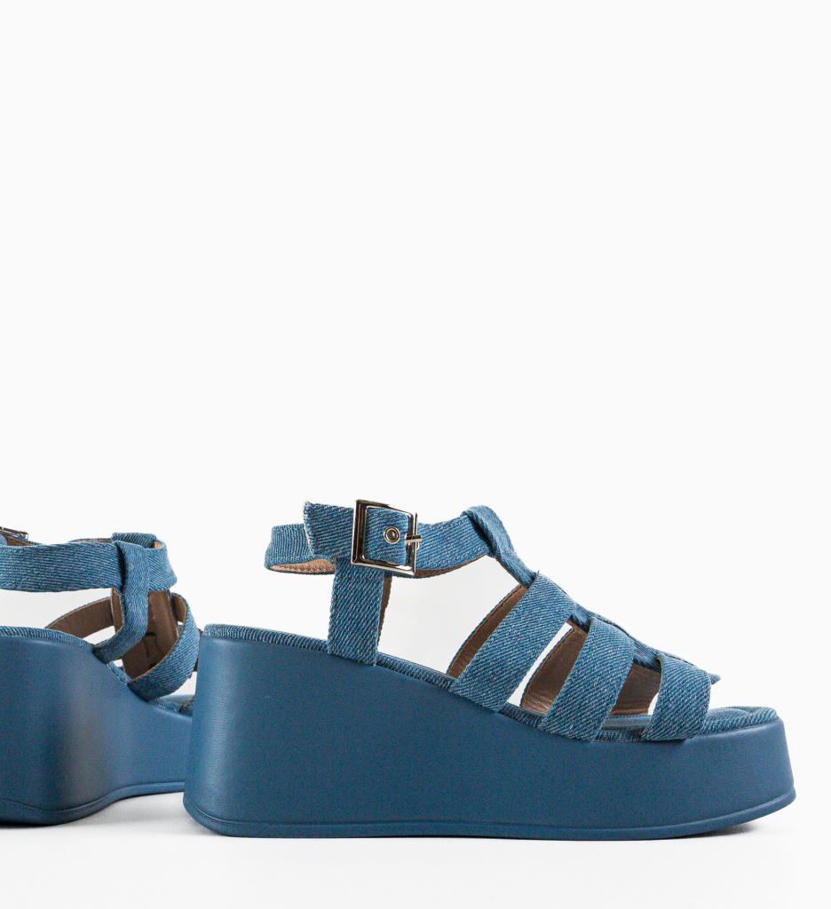 Platforme Dama Nablus Albastre | Stil & Confort - imagine 5