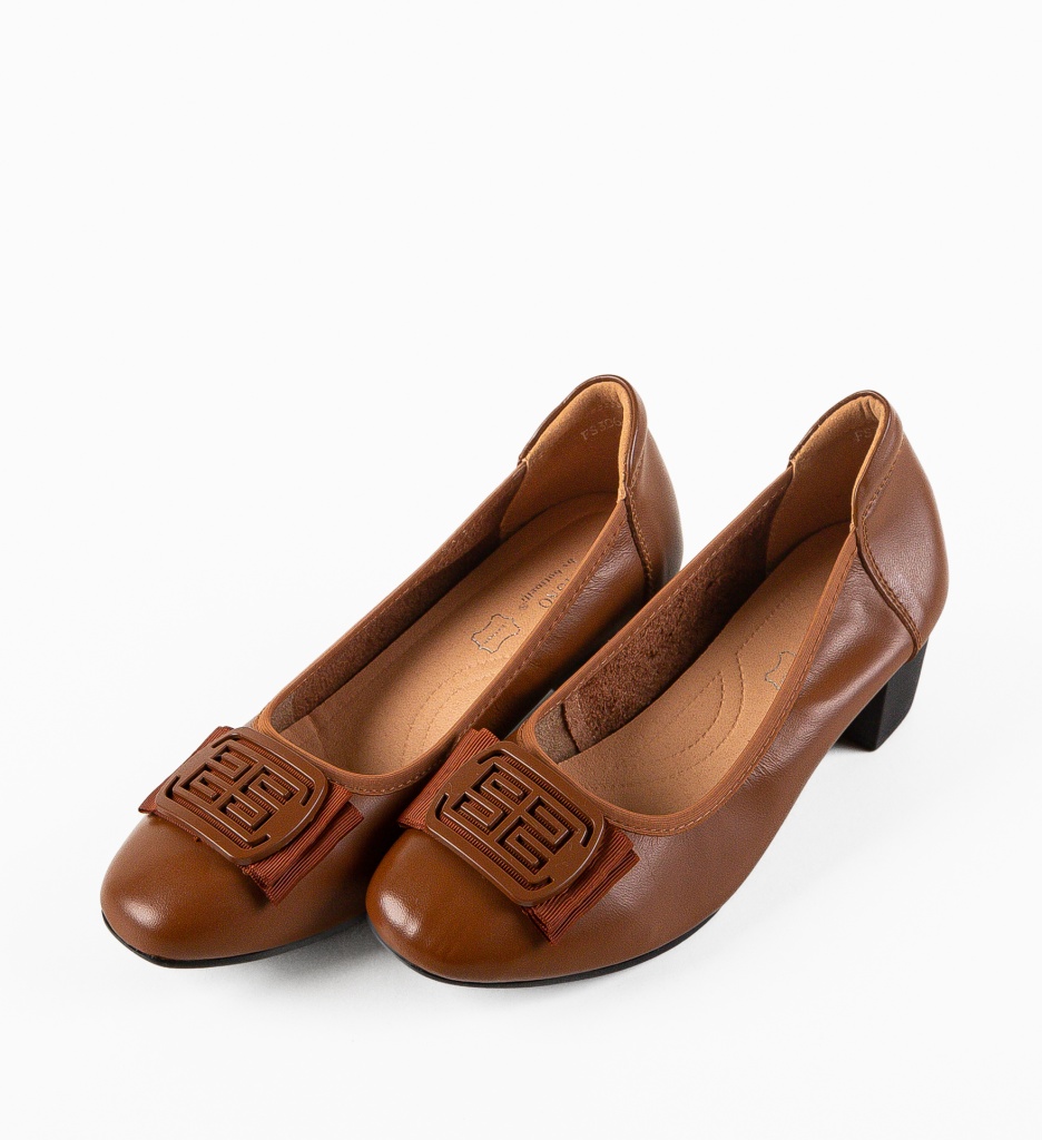 Pantofi Dama Bobbi Camel - Eleganță Supremă - imagine 6