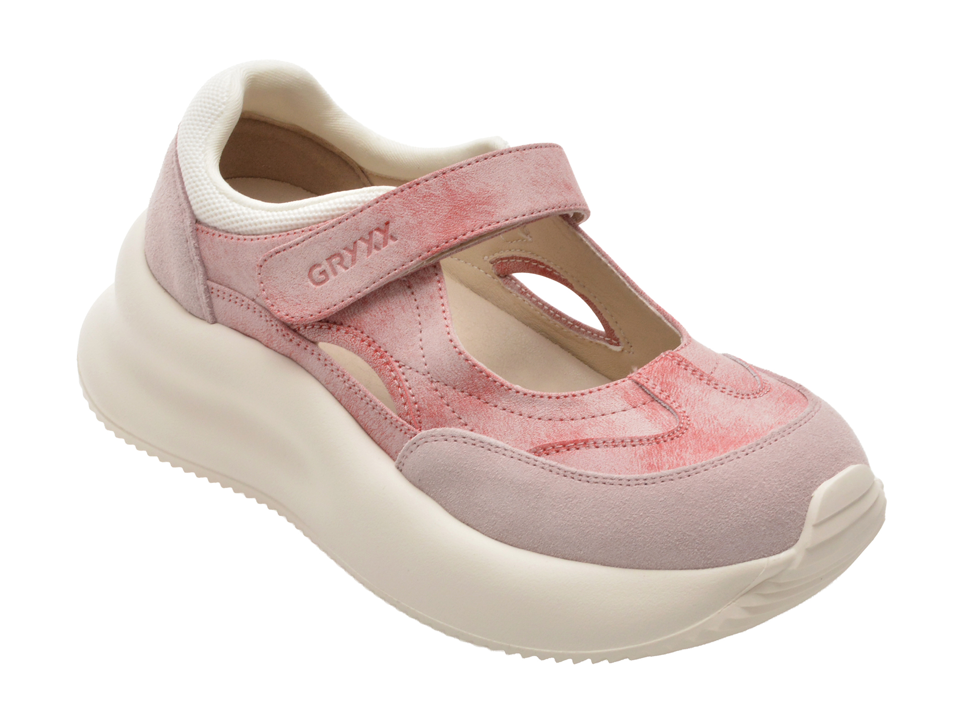 Pantofi sport GRYXX roz din piele naturală