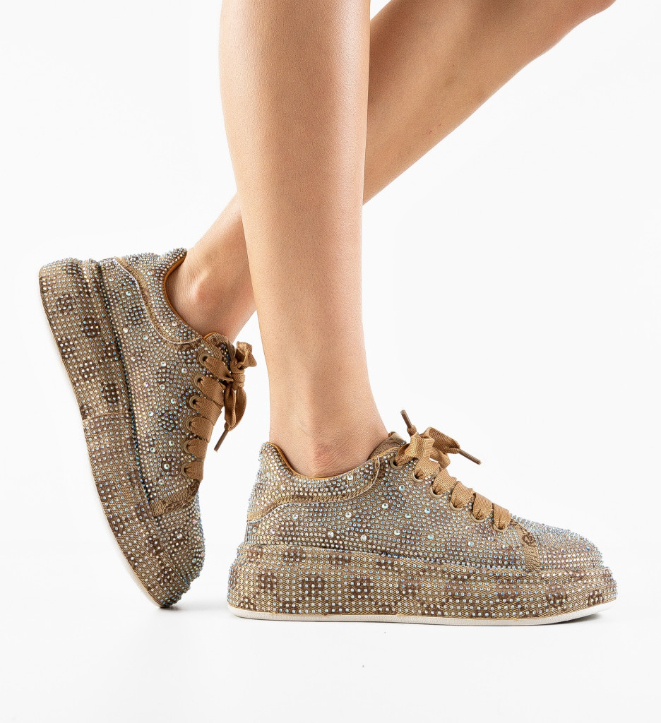 Pantofi Casual Dama Urssy Bej | Confort și Stil - imagine 2
