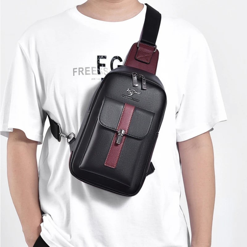 Geanta Barbati Delis Apolo GT2214 Negru/Rosu - imagine 8