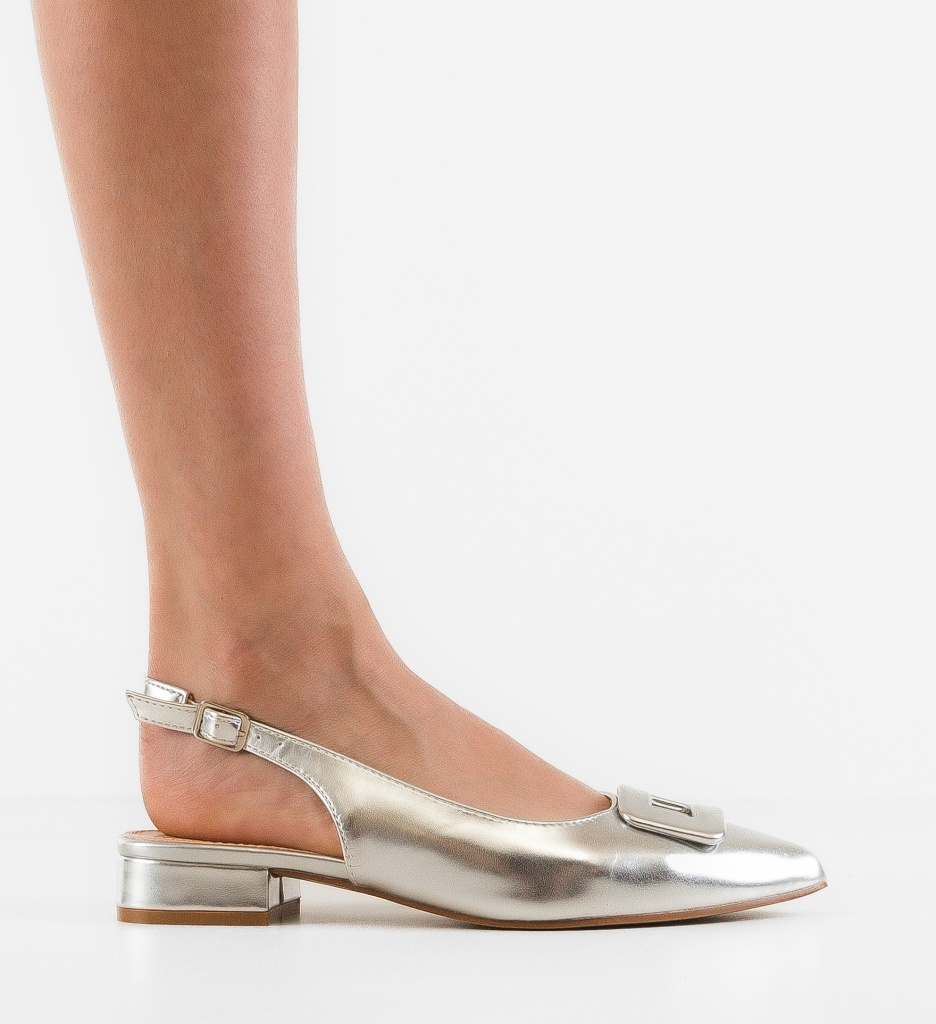 Balerini Kaimak Argintii - Confort și Eleganță Casual - imagine 6