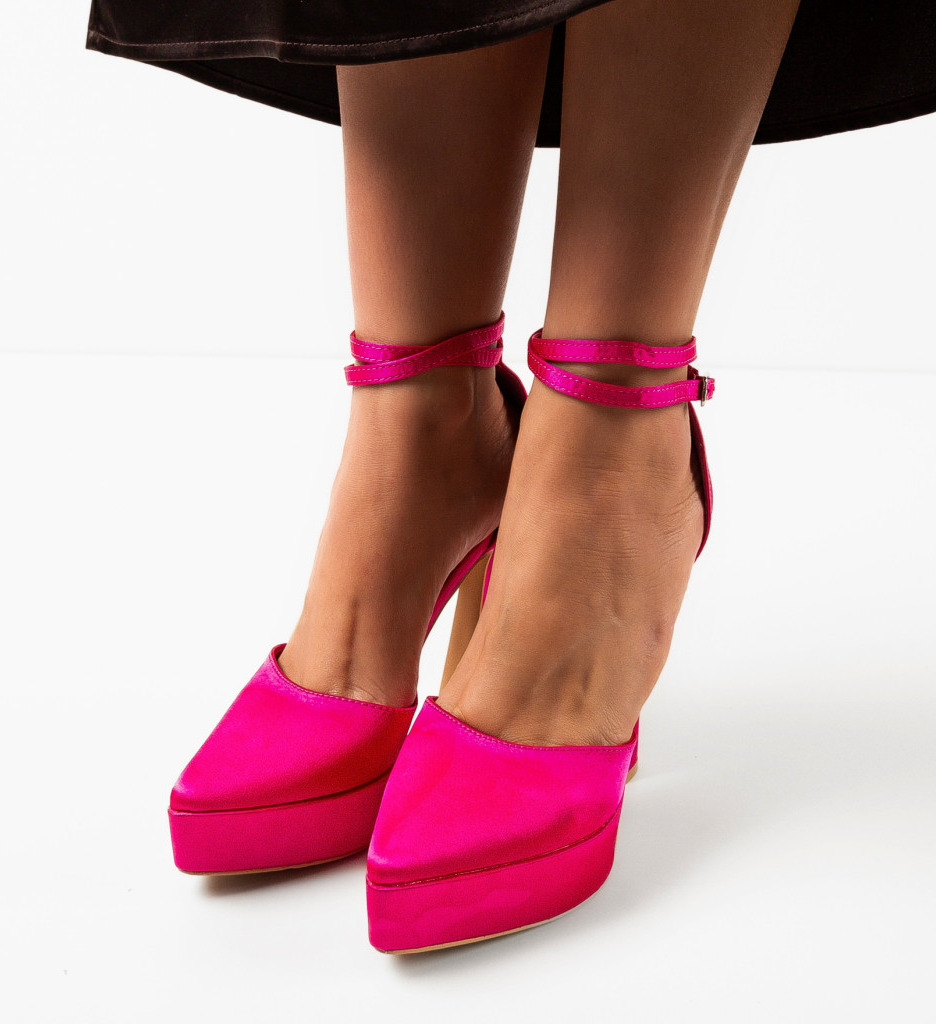Pantofi Dama Phoebe Fuchsia | Eleganță și Stil - imagine 4
