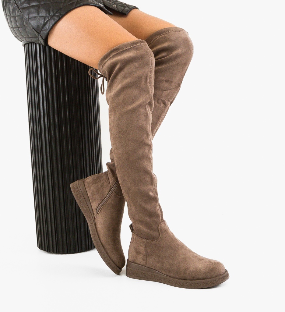 Cizme Khaki Dama Jamme - Eleganță Urbană - imagine 3
