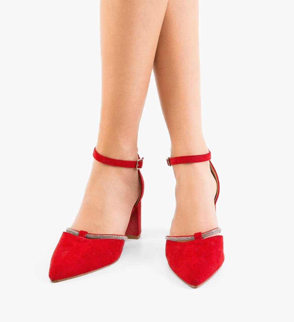 Pantofi Kasya Rosii | Eleganță și Stil - imagine 6