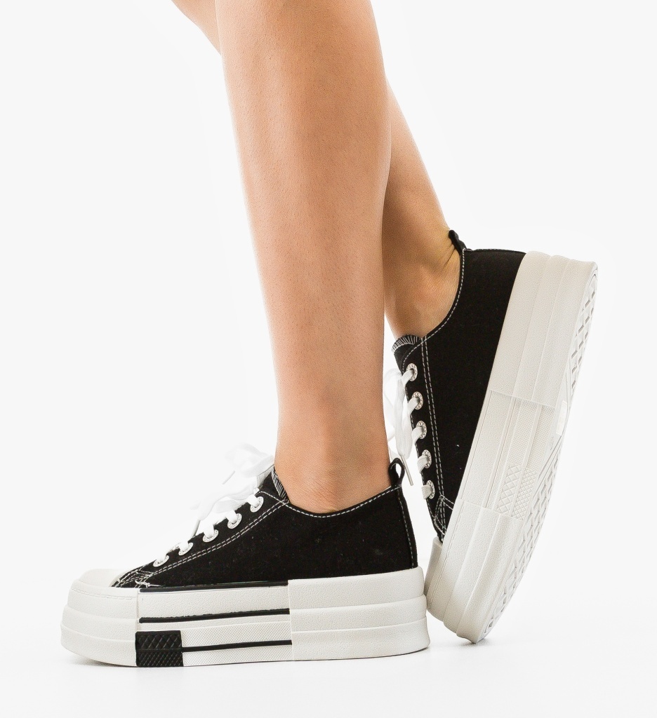 Sneakers Dama Heyh Negri - Confort și Stil Sport - imagine 3