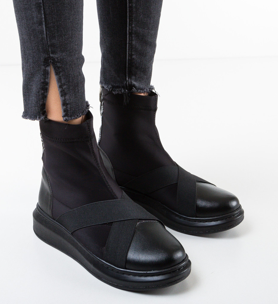 Pantofi Cenice Negri 2 | Confort Sport - imagine 3