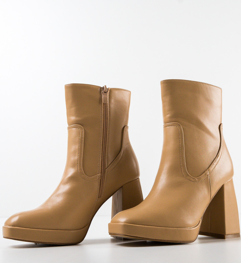 Botine Dama Nevin Bej - Confort și Stil - imagine 6