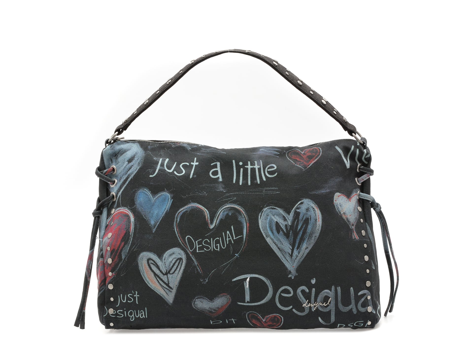 Geantă Desigual SAXA56 Textil Bleumarin
