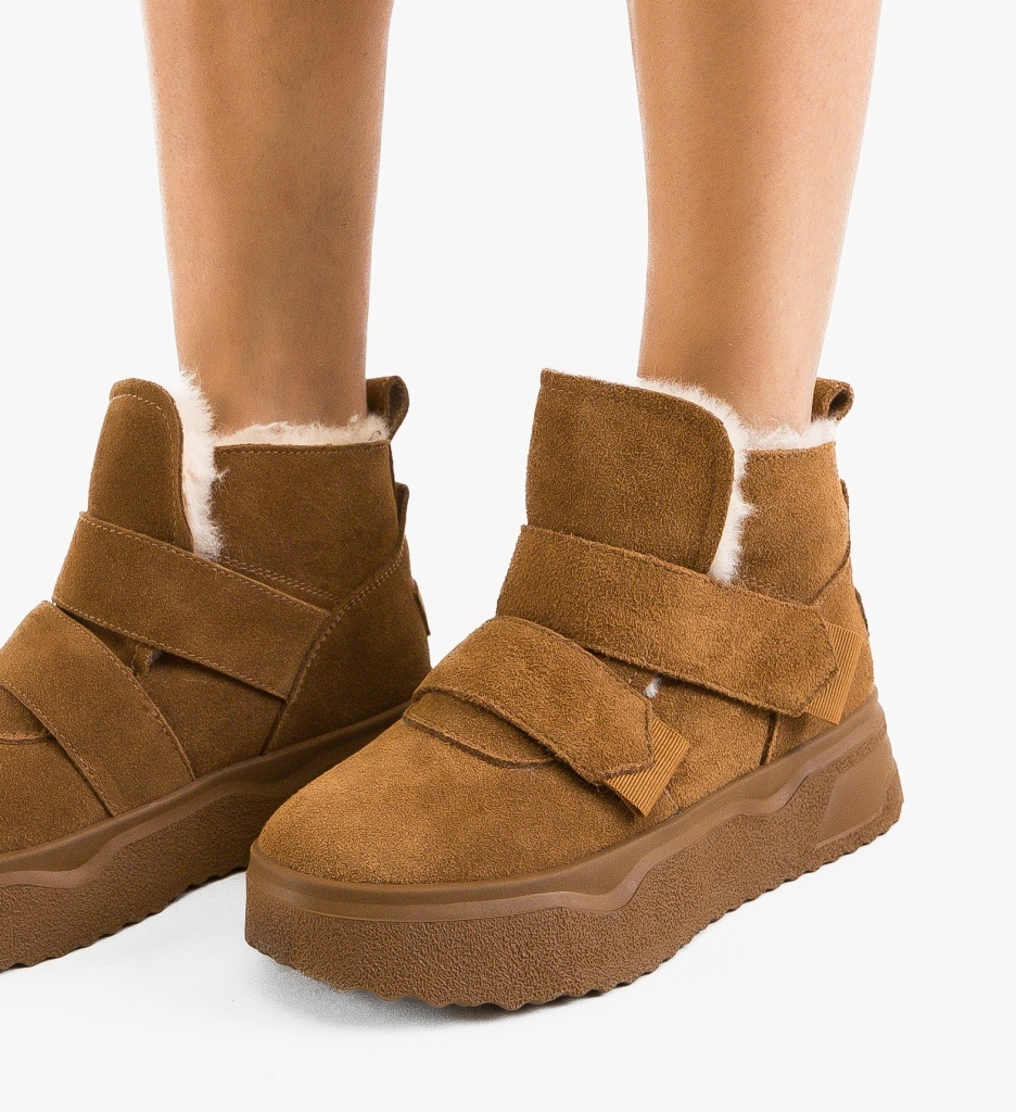 Ghete Dama Patreg Camel - Eleganță și Stil